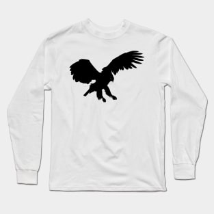 Eagle Black Silhouette Pet Animal Cool Style Long Sleeve T-Shirt